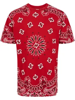 Supreme: Красная футболка  Bandana