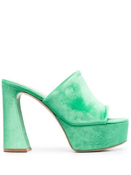 Gianvito Rossi: Зелёные сандалии 