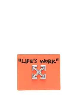 Off-White: Оранжевый картхолдер 