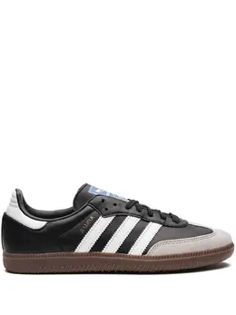 adidas: Чёрные кроссовки  Samba