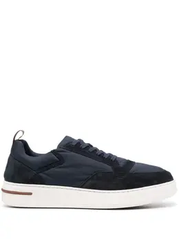 Loro Piana: Голубые кроссовки 