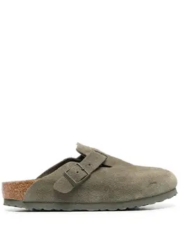 Birkenstock: Зелёные сабо  Boston