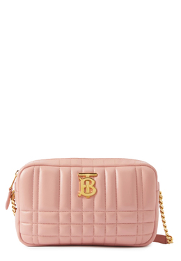 BURBERRY: Розовая сумка 