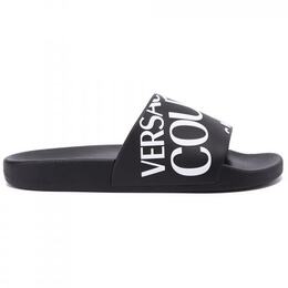 Versace Jeans Couture: Чёрные сандалии 
