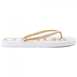 Versace Jeans Couture: Белые сандалии 