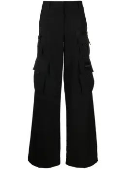 Off-White: Чёрные брюки 