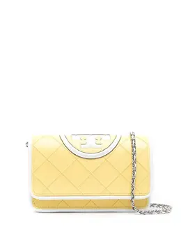 Tory Burch: Жёлтая сумка через плечо 