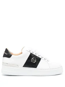 Philipp Plein: Белые кроссовки 