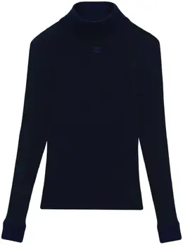Courrèges: Синий топ 