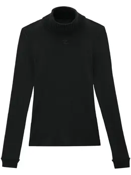 Courrèges: Чёрный топ 
