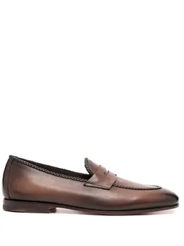 Santoni: Коричневые туфли 