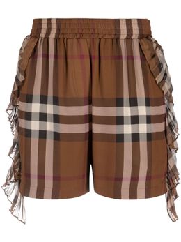 Burberry: Шорты в клетку 