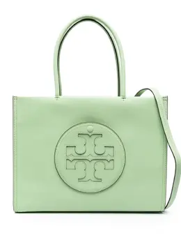 Tory Burch: Зелёная сумка-шоппер  Ella