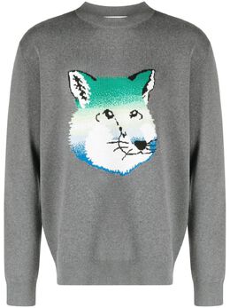 Maison Kitsuné: Тёмный свитер 