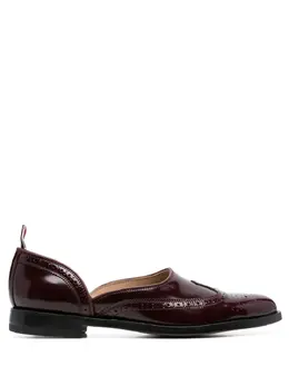 Thom Browne: Бордовые мокасины  RWB