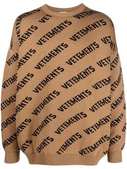 VETEMENTS: Свитер с принтом 