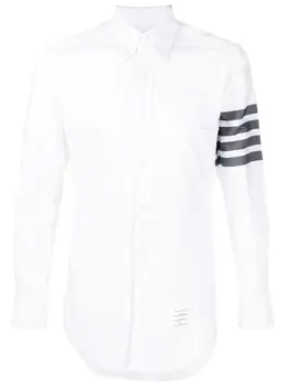 Thom Browne: Рубашка  4-Bar в полоску
