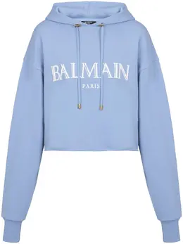 Balmain: Голубая толстовка 