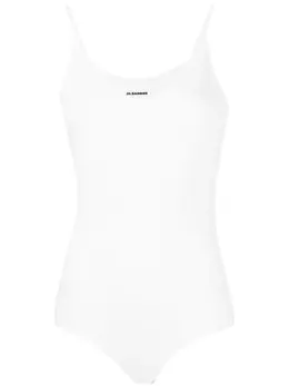 Jil Sander: Белый боди 