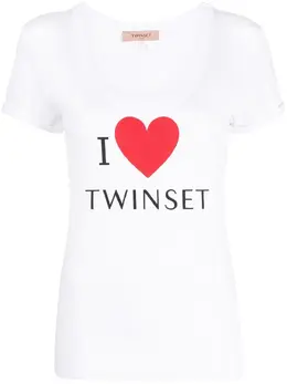TWINSET: Хлопковая футболка 