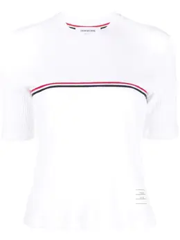 Thom Browne: Футболка  RWB в полоску