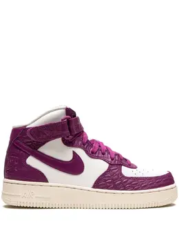 Nike: Фиолетовые кроссовки  Air Force 1