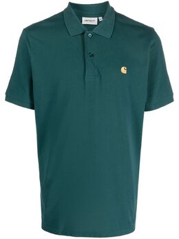 Carhartt WIP: Зелёное поло 