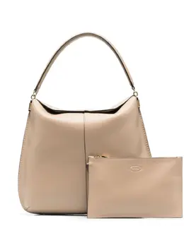 Tod's: Бежевая сумка-шоппер  T