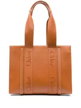 Chloé: Коричневая сумка-шоппер  Woody
