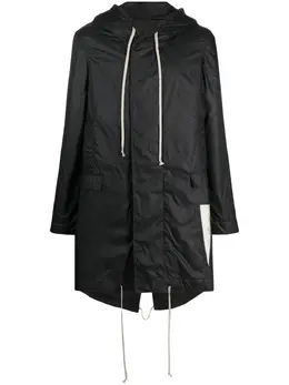 Rick Owens DRKSHDW: Плащ с капюшоном 