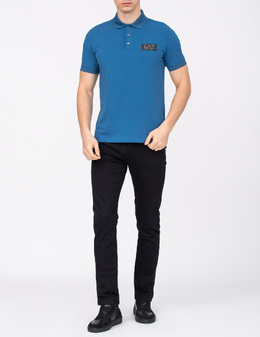 EA7 EMPORIO ARMANI: Сині поло 