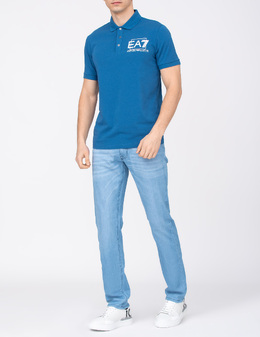 EA7 EMPORIO ARMANI: Сині поло 
