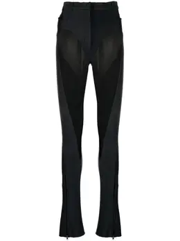 Mugler: Прозрачные брюки 