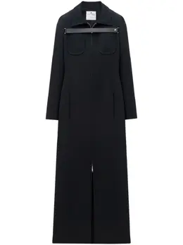 Courrèges: Платье с длинным рукавом 
