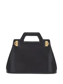 Ferragamo: Чёрная сумка-шоппер 