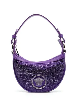 Versace: Фиолетовая сумка-шоппер  Medusa
