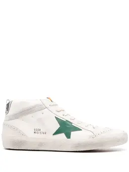Golden Goose: Белые кроссовки  Mid Star