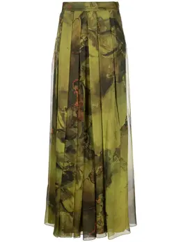 Alberta Ferretti: Юбка с принтом 
