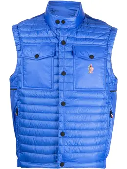 Moncler Grenoble: Голубой жилет 