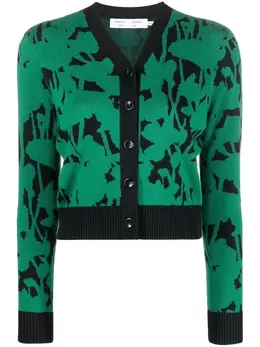 Proenza Schouler White Label: Кардиган с растительным принтом 