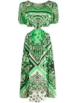 RED Valentino: Платье с принтом 