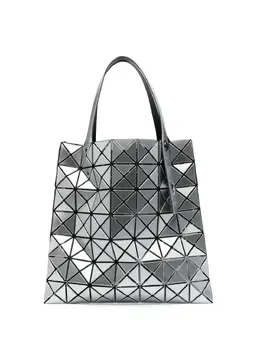 Bao Bao Issey Miyake: Серебристая сумка-шоппер 