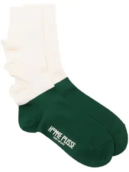 Homme Plissé Issey Miyake: Двухцветные носки 