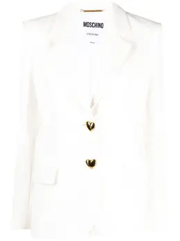 Moschino: Белый жакет 