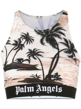 Palm Angels: Топ с принтом 