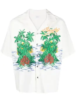 Rhude: Рубашка с коротким рукавом 