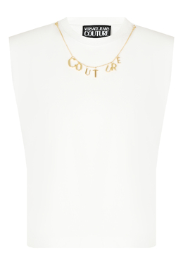 VERSACE JEANS COUTURE: Белый топ 