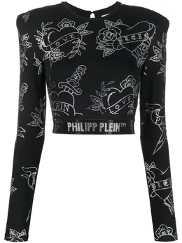 Philipp Plein: Топ  Crystal со стразами