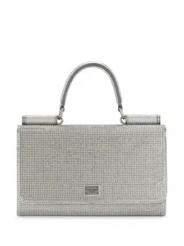 Dolce & Gabbana: Серебристая сумка 