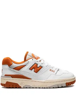 New Balance: Белые кроссовки  550